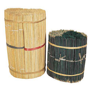 Natural & Green Bamboo Flower Sticks