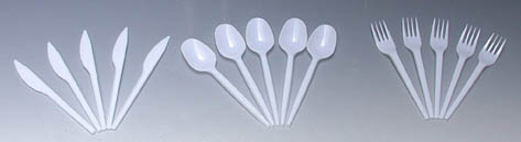 disposable plastic cutlery fork spoon knife