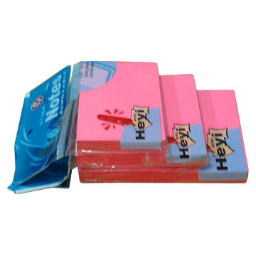 Fluorescent Pink Stick Notes