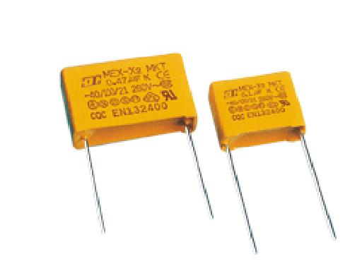 Metallized polyester film capacitor class (X2)