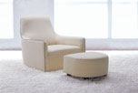 White elegant casual sofa 