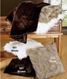 Fake Fur Throw and Pillows