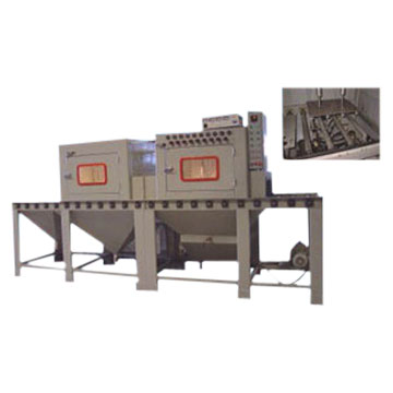 Automatic pass-through conveyor Sandblasting Machine