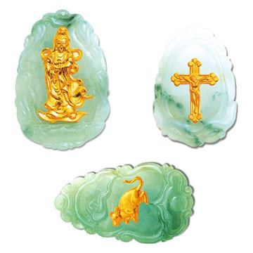 Gold-plated Jade Crafts