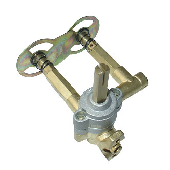 dual-nozzel brass gas valve 