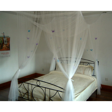 Square Bed Canopy with Butterflies