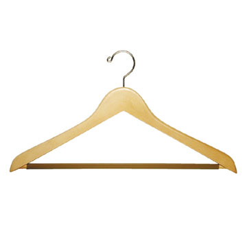 light Suit Hanger with Non-Slip Pant Bar