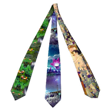 Digital Textile Printed Ties