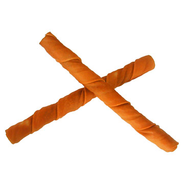 Smoked Porkhide Twist Stick