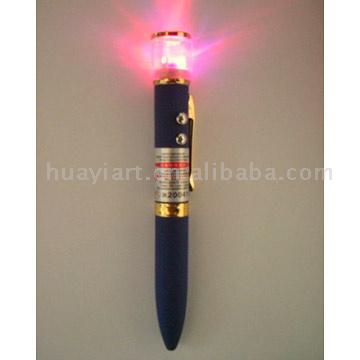 Flashing Pen With Laser