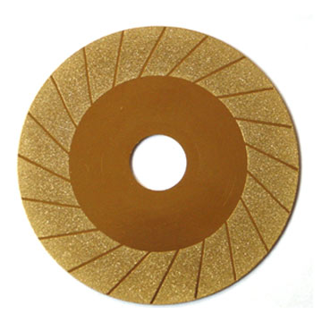 Electroplated diamond grinding disk 