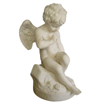 Marble Cherub Statues