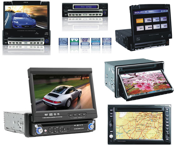 Touch Screen 7&quot; TFT DVD/CD-R/CD-RW/MP3/MP4 Cassette Player