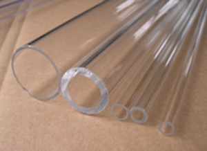 Clear quartz tube