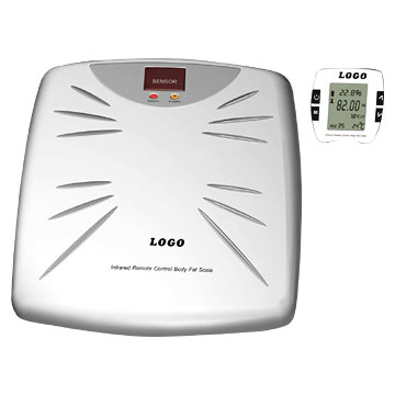 Infrared Remote Control Body Fat and Water Scales