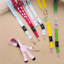 Multi-Colored PVC And Nylon Printed Lanyards