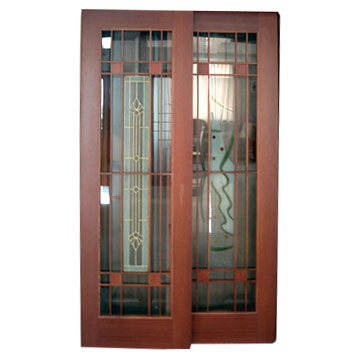 Sapele Glazed Doors