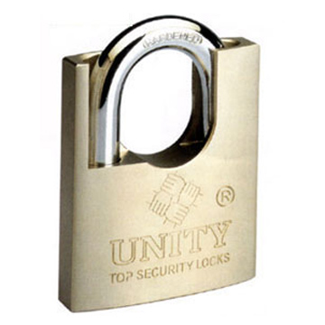 polished steel lock 