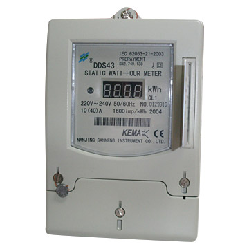 Single-Phase Static Prepayment Watt-Hour Meters