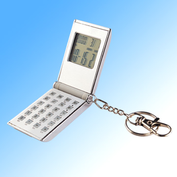 JW-1802 Aluminum Calendar Calculator keychains