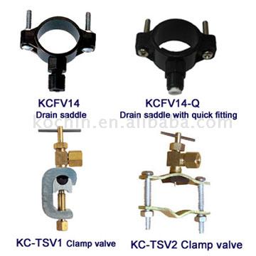 Drain Saddle & Clamp Valve