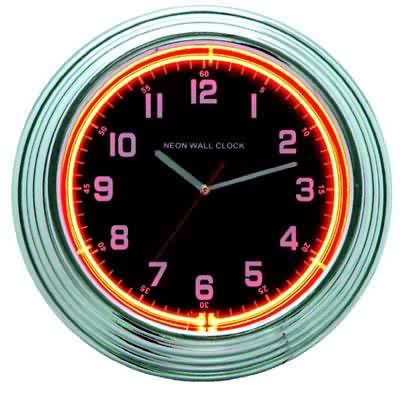 neon clock  