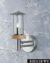 Stainless Steel and wooden body light 