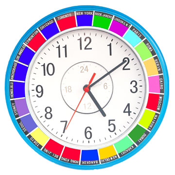 World Time Wall Clocks