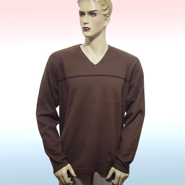 Men's V-Neck Long Sleeve Pullovers