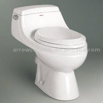 Wash-down P-trap Toilets