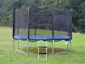 Trampoline With Safety Enclosure&Ladder