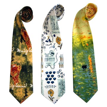 silk twill printed tie 