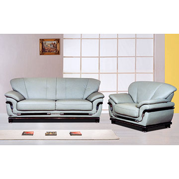 Durable leather sofa 