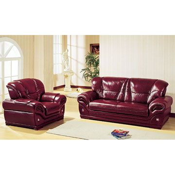 Classic leather sofa 