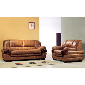 Durable leather sofa 