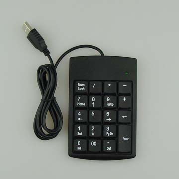 phone pad keys. 1)19-key numeric keypad