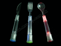 Flashing Plastic Cutlery Set
