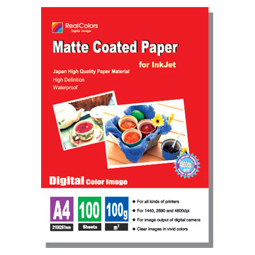 108g Inkjet Matte Coated Papers