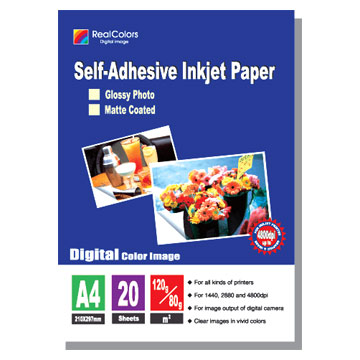 120g - 80g Self-Adhesive High Glossy Inkjet Photo Papers