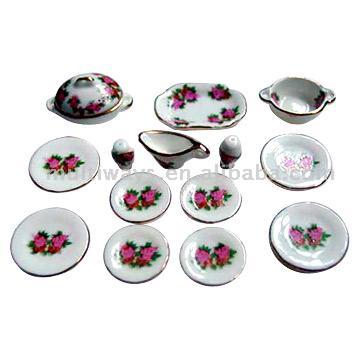 Miniature Porcelain Dinner Sets