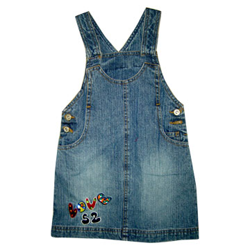 100% Cotton Slub Denim Shortall