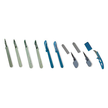 Scalpel Blades With Plastic Handles