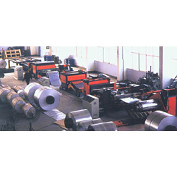 Sheet Metal Uncoil-Level Shearing Line