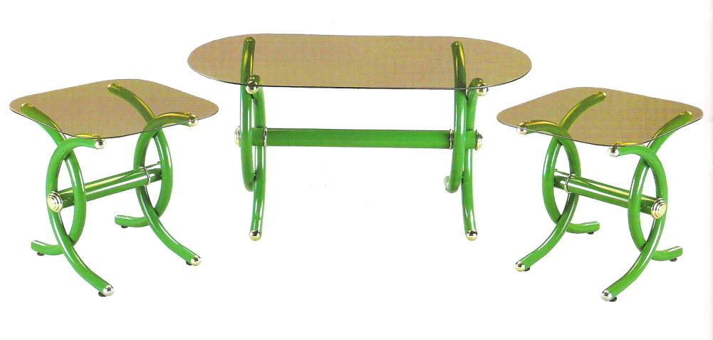 1 + 2 Green Coffee Table Sets