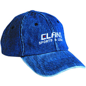 denim brush baseball cap 