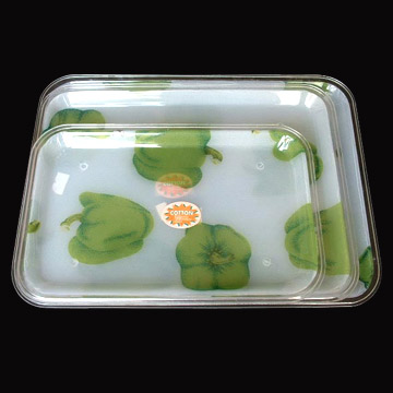 Plastic food tray 