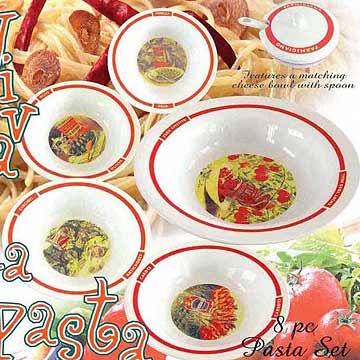 Printed pasta set 