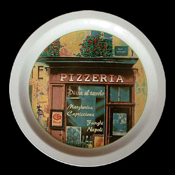 Stoneware Pizza Plates