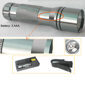 LED Super Bright Aluminium Torch 1 Watts