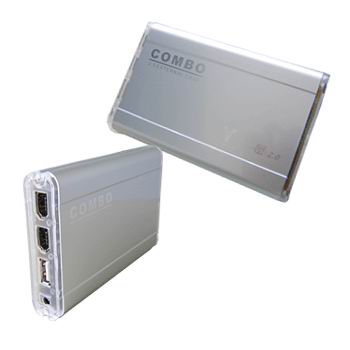 USB2.0&IEEE1394 Combo2.5Inch External Enclosure